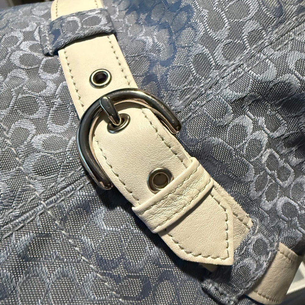 Coach Brown Fabric With Leather Patch - image 3